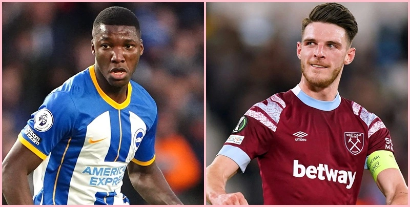 chuyển nhượng Declan Rice và Caicedo